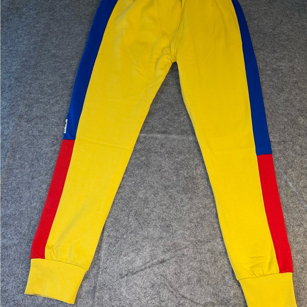 Kangol Yellow and Blue Joggers Retro Sporty Style - Picture 8 of 9